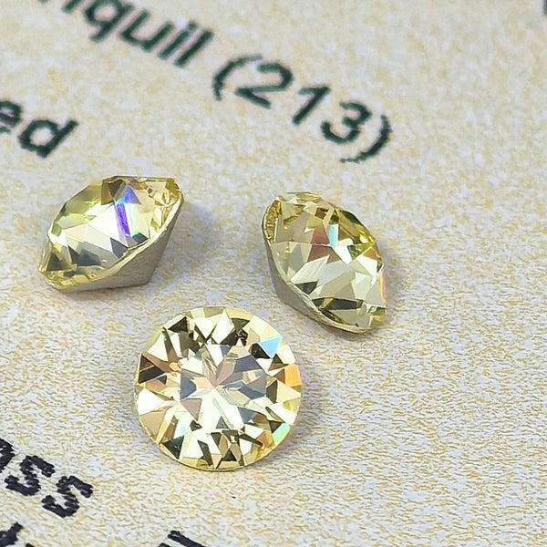 6mm & 8mm Yellow collection Shining Gemstone Stud piercing