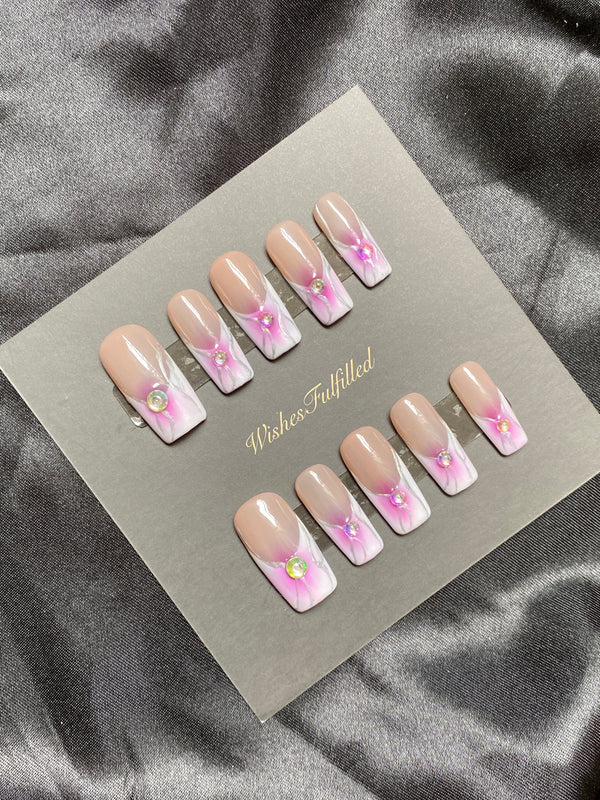 Blossom Dream Coffin Press on nails