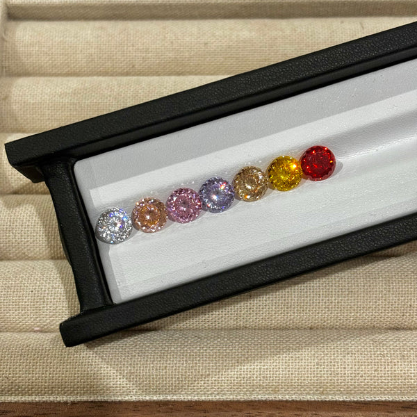 8mm Nest-Cut collection Shining Gemstone Stud piercing